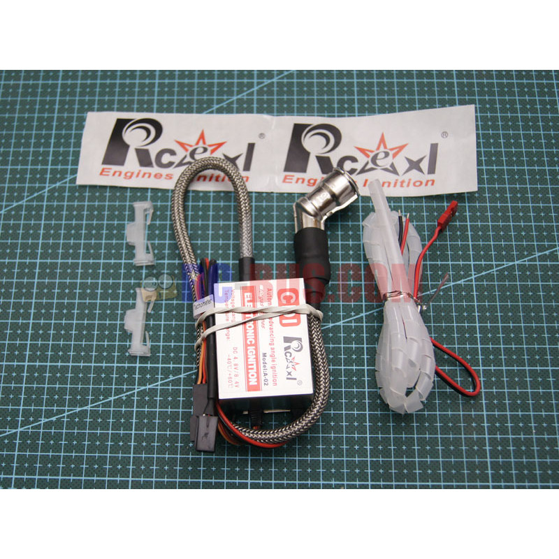 R Rcexl CM-6 เครื่องจุดไฟกระบอกเดี่ยว 90 องศา DLE30 DLE55 DLE85 DLE20 DLE20R