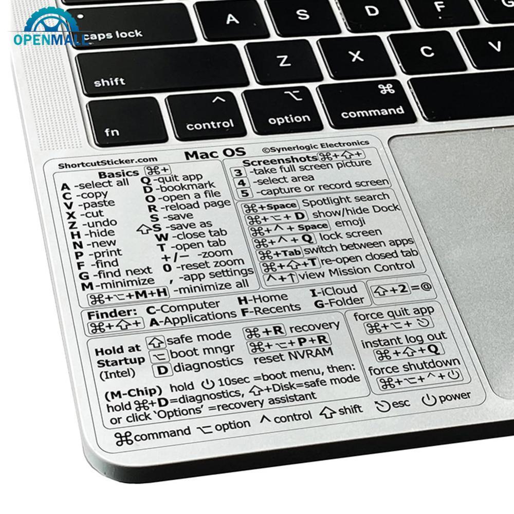 OPENMALL ปุ่มลัดสติกเกอร์สําหรับระบบปุ่มลัดสติกเกอร์สําหรับ 13-16" Pro 13 /Air 13 Windows Palm Rest O3T5