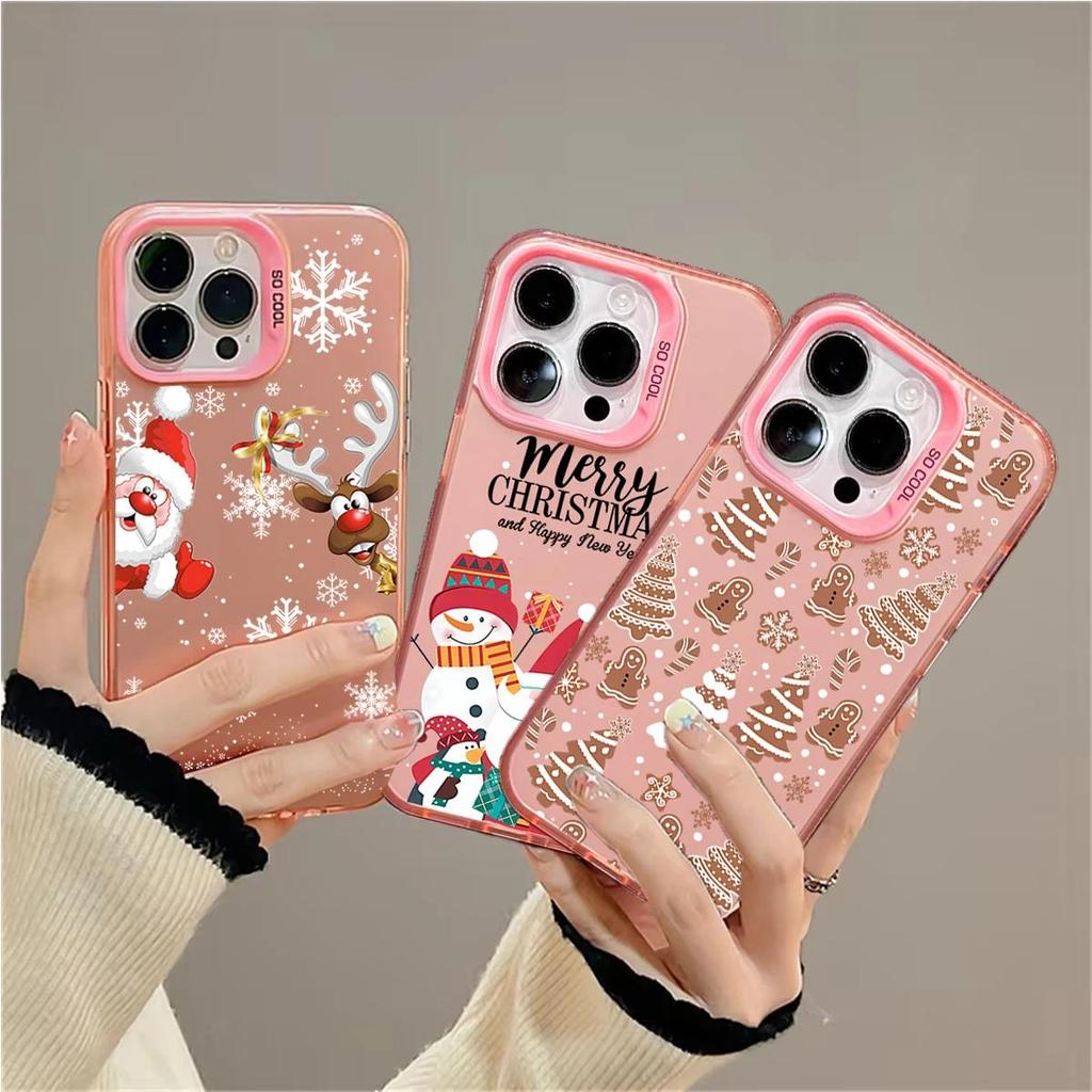 Snowman Santa Claus Christmas Tree สําหรับ OPPO Reno 14F 14 13F 12F 11F 13 12 11 10 Pro 8T 8 Reno 8Z