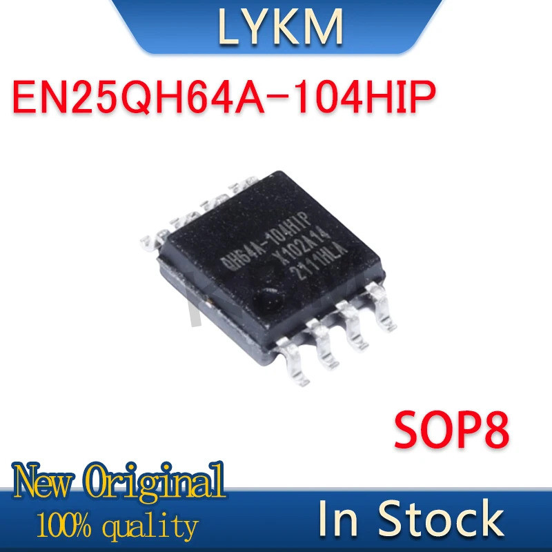 5/PCS ใหม่ EN25QH64A-104HIP QH64A-104HIP SOP8 64Mbit 8MB แฟลชหน่วยความจําชิปในสต็อก 9CWI