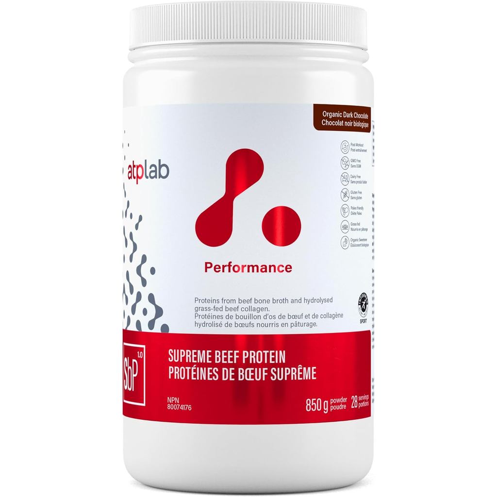 ATP LAB - AP Supreme Beef Protein Powder Grass Fed 850g 28-Servings (ช็อกโกแลตฟลาโวเออร์) - โปรตีนจา