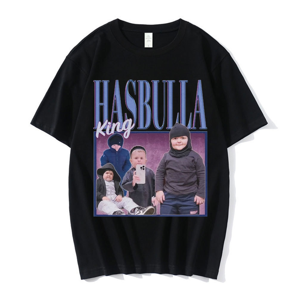 Hasbulla Fight Meme T เสื้อผู้ชายผู้หญิง Mini Khaib Blogger20251018TX TX