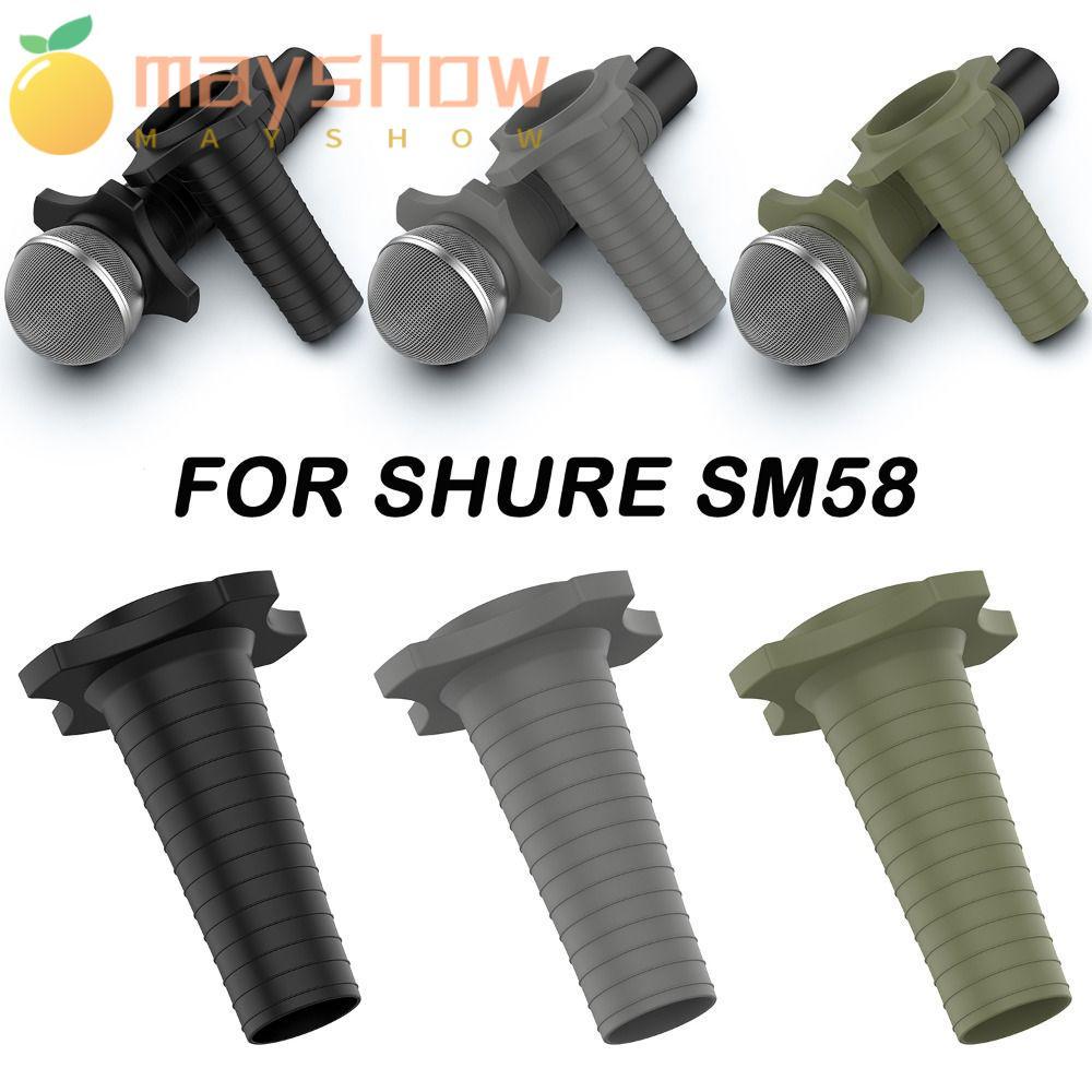 MAYSHOW Mic Sleeve Cover, ซิลิโคนเปลี่ยนไมโครโฟนป้องกัน, Anti-Slip กันกระแทก Anti-Rolling Mic Protec
