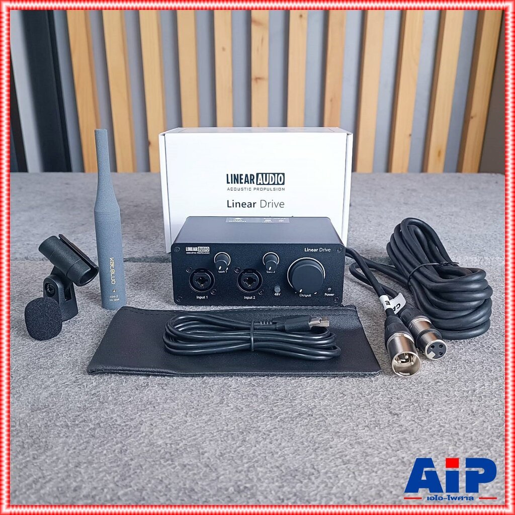 (เครื่อง+ไมค์+สาย) LINEAR AUDIO RTA INTERFACE SET ไมโครโฟน ไมค์วัดจูนเสียง ไมค์ RTA เอไอ-ไพศาล