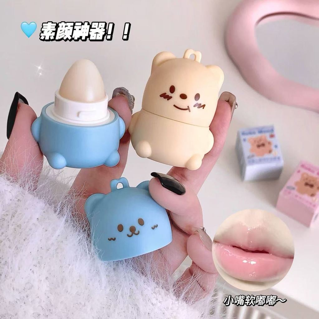 Kekekemood Bear Lip Balm Moisturizing Fade Lip Lines Lip Care Lip Balm ประเภท L10.18