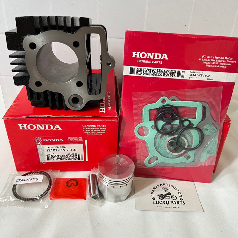 KM78AS บล็อกลูกสูบครบชุด (GN5) + ชุดท็อปสําหรับ Grand, Old Supra, Astrea Prima, Astraa Start, Honda 