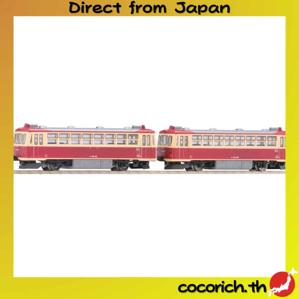ชุดรถไฟโมเดลไฟฟ้า Tomytec TOMIX N gauge เข็นระเบียงรถไฟเก่า Japan National Railways Kiha 01 Diesel B
