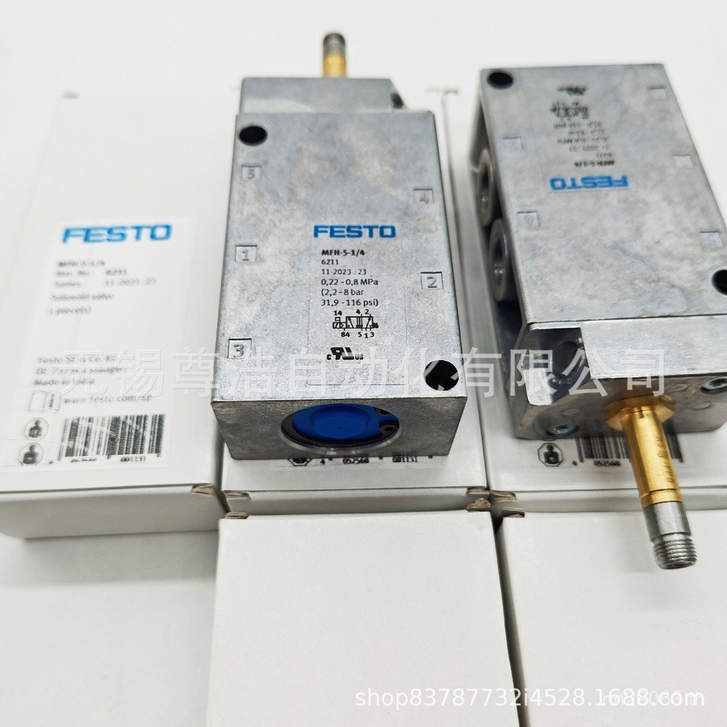 สต็อกพร้อม/ต้นฉบับ FESTO Germany MFH-5-146211 Fisto โซลินอยด์วาล์วยี่ห้อใหม่แท้ J5UY