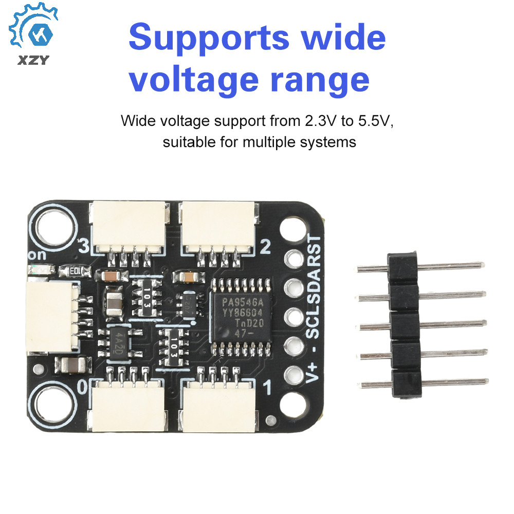 PCA9546 4-Channel I2C Multiplexer ใช้งานร่วมกับ STEMMA QT/Qwiic Interface Pin Header Unsoldered