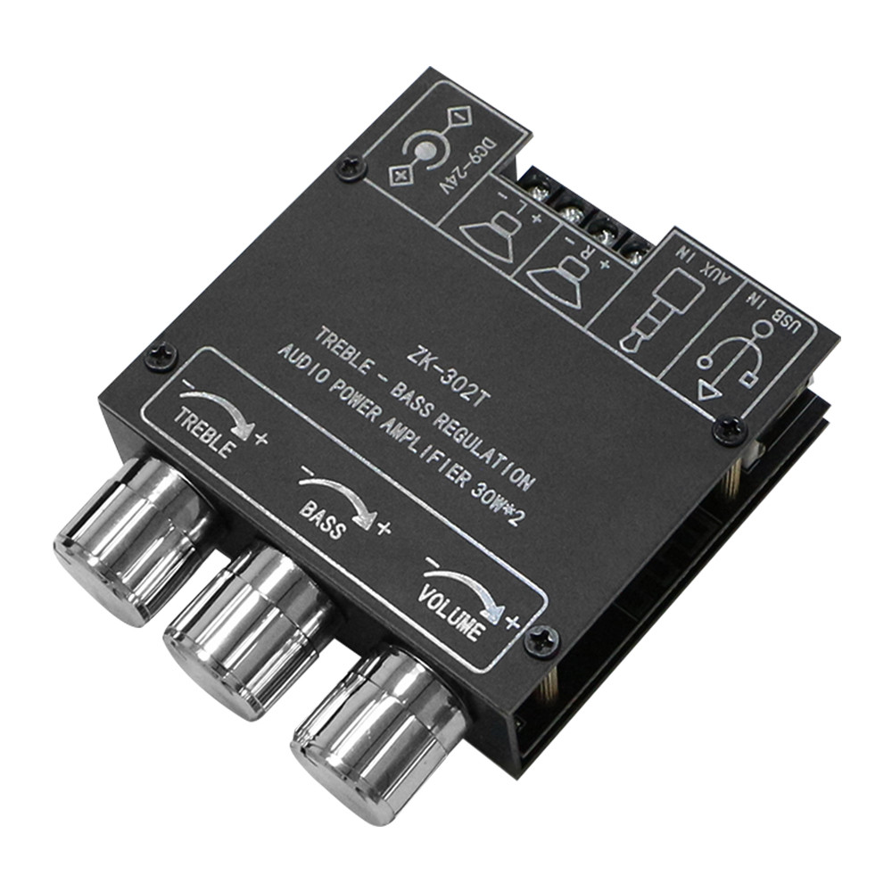 Meily_fun.th ZK-302T 2.0 30WX2 BT o เครื่องขยายเสียงกำลังสูง Mulle ions การออกแบบที่ใช้งานง่ายพร้อมค