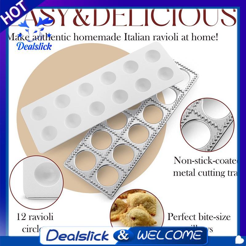 Ravioli Maker แม่พิมพ์ Potsticker เนื้อ Dumpling Maker, Ravioli แสตมป์พาสต้าชุดทําพาสต้าเครื่องมือ