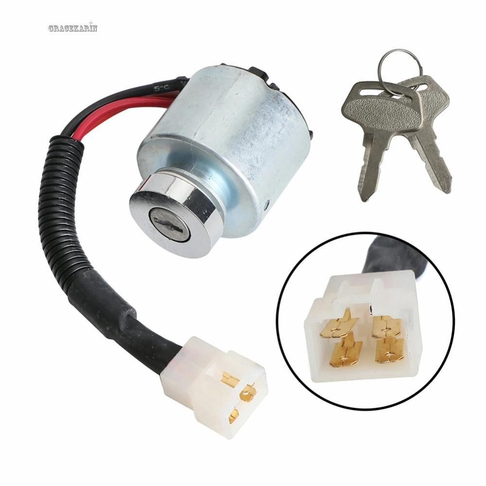 สําหรับสวิตช์จุดระเบิด Kubota พร้อมปุ่มสําหรับ BX22 BX23 BX1800 BX1830 BX2200 รถแทรกเตอร์