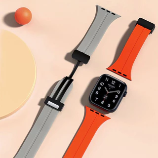สายยางแม่เหล็ก for iWatch Apple Watch Ultra/SE 3 2 Series 11 10 9 8 7 6 5 4 3 49มม. 46มม. 45มม. 41 44 40มม. 42มม. 38มม.