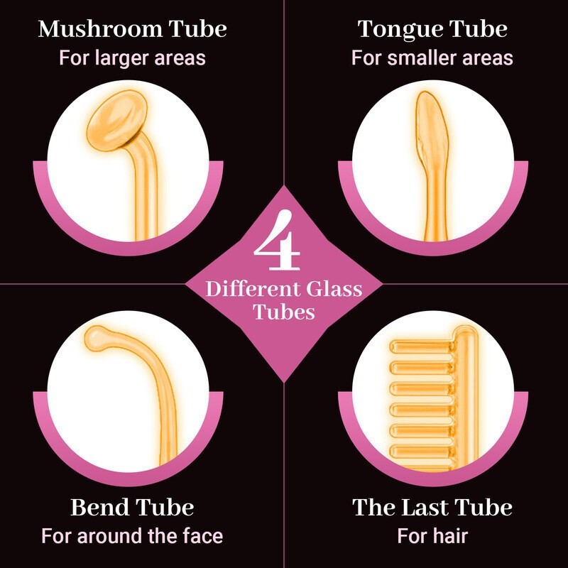 High Frequency Facial Machine Skin Therapy ozone beauty instrument Remove Wrinkles Acne Facial Thera