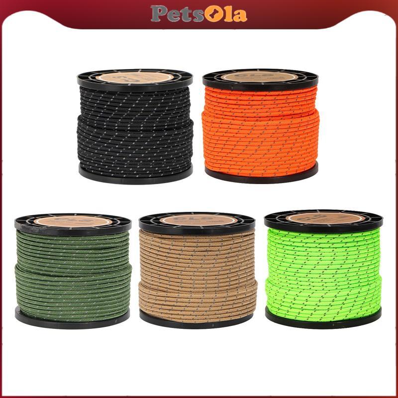 [PETSOLA] เชือกสะท้อนแสงสำหรับเต็นท์Guy Line, พาราคอร์ดทนทาน, อุปกรณ์แคมปิ้งสำหรับแบกเป้, ผ้าใบกันน้ํา และกันสาด