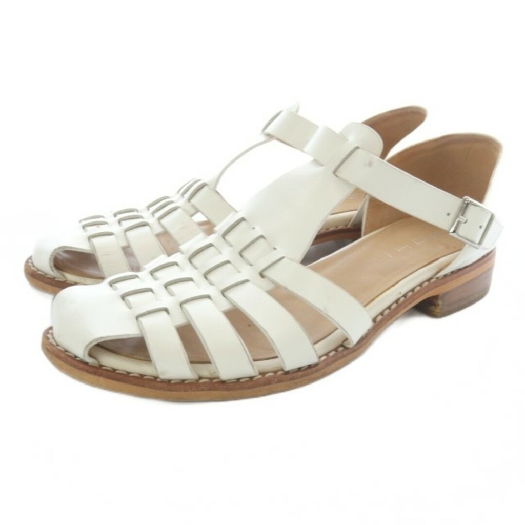 MOHI Sandals leather White Direct from Japan Secondhand