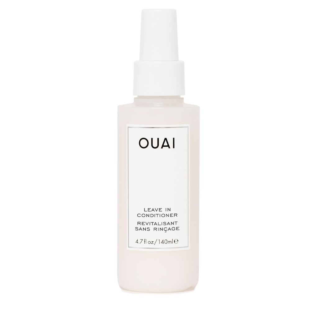 OUAI Leave In Conditioner & Heat Protectant Spray - Prime Hair for Style, Smooth Flyaways, เพิ่มความ