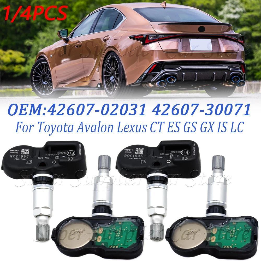 PMV-C210 สําหรับ Toyota Avalon Lexus CT ES GS GX คือ LC LS LX NX RC 1/ 4 ชิ้นเซ็นเซอร์ความดันยาง TPM