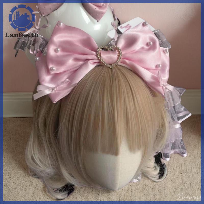 อุปกรณ์เสริมผมเจ้าหญิงขนาดใหญ่สำหรับคอกอนลิต้าและคอสเพลย์ญี่ปุ่น NFE Pearl Knot