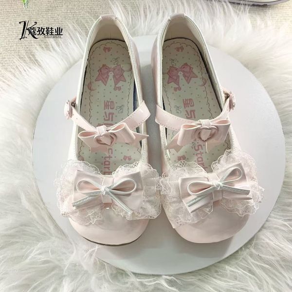 marry jane shoes รองเท้า marry jane รองเท้าสไตล์ Lolita แบบ Mary Jane หนังรอบToeส้นเตี้ย เหมาะสำหรับ