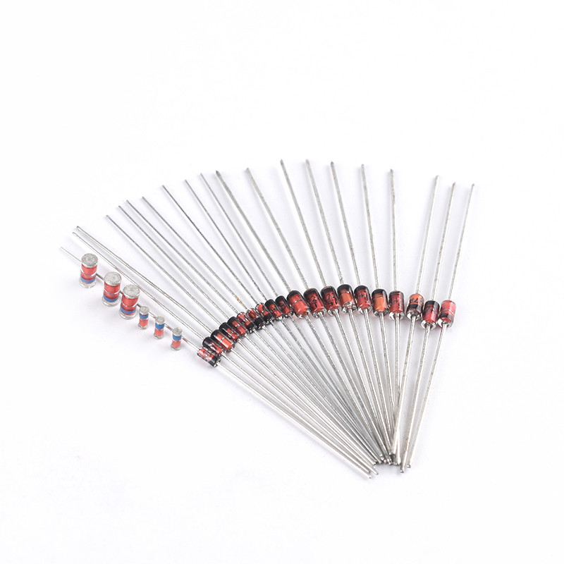 0.5W 1/2W หลอดปรับแรงดันไฟฟ้า 1W ไดโอด 1N4738 1N4738A In-Line L34 Patch ZMM 8V2 8.2V