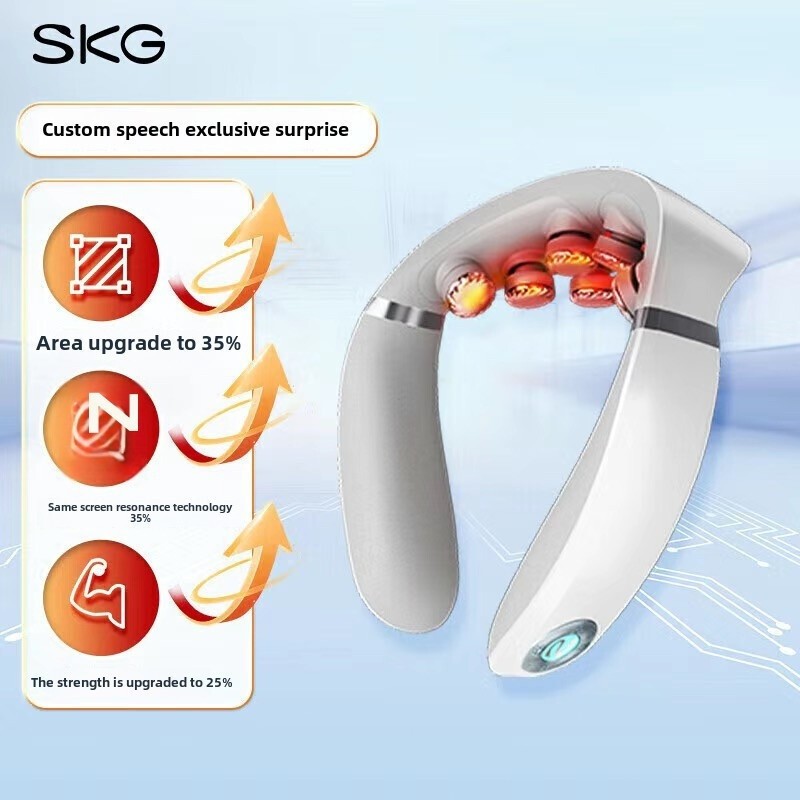 NEW SKG G7 PRO Fold Smart Neck Massager Heat Compress Pain Relief Portable 9D Deep Tissue Vibration 