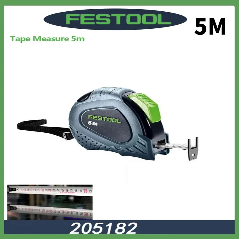 FESTOOL ตลับเมตรเหล็ก 5 เมตร รุ่น 205182 สายวัดแบบ-flexible ความแม่นยำสูง สำหรับงานไม้และงานก่อสร้าง
