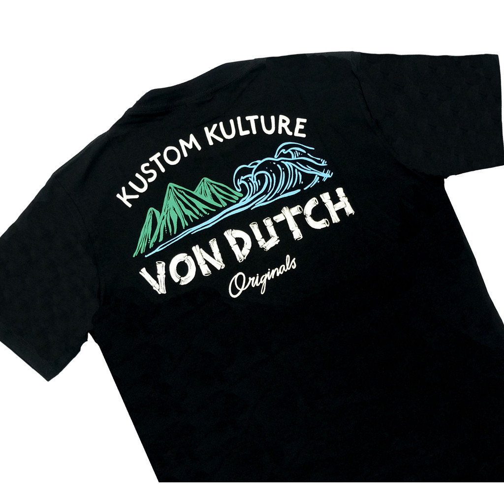 เสื้อยืด Von Dutch Q85 สีดํา Unisex