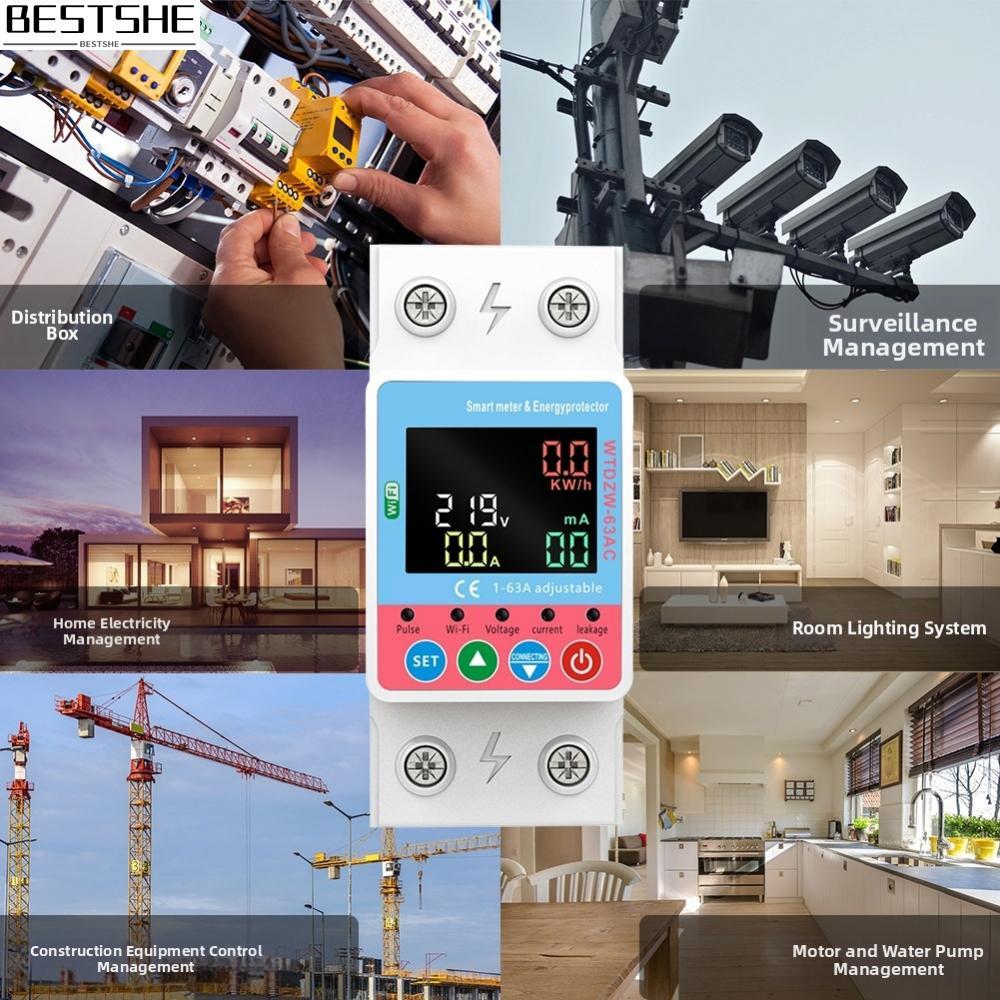 {bestshe}Real Time Energy Monitoring Circuit Breaker with WiFi and Overcurrent Protection