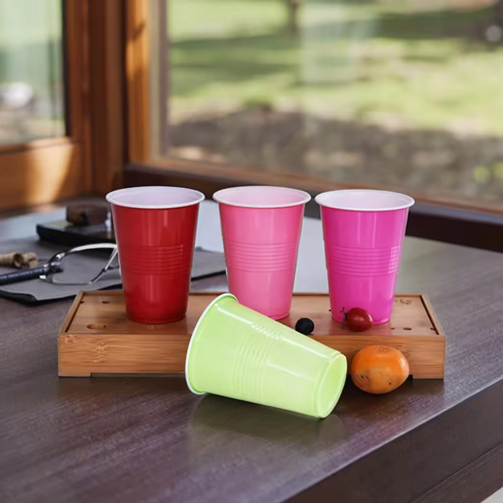 แก้วพลาสติกใช้แล้วทิ้ง สำหรับงานเลี้ยง ปาร์ตี้ 16oz #Z271-C