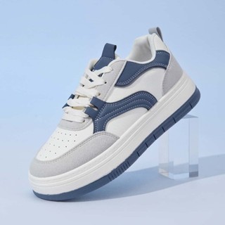 New trend รองเท้าผ้าใบผู้หญิงผูกเชือก รองเท้าผ้าใบลำลองกันลื…