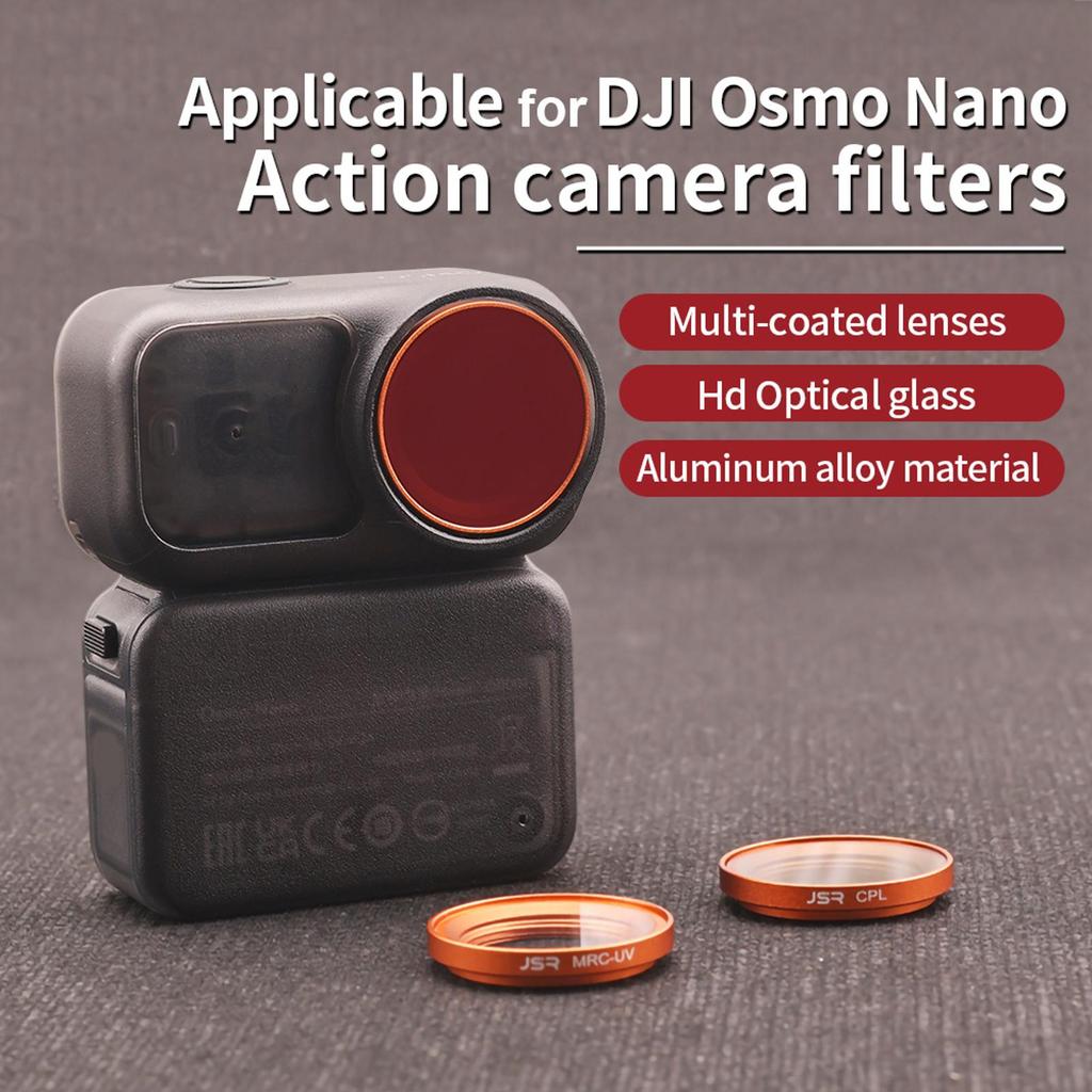 ชุดกรองเลนส์กล้องสําหรับกล้อง DJI Osmo Nano, CPL/ND8/ND16/ND32/ND64/1/4 Black Mist/Star Night Filter