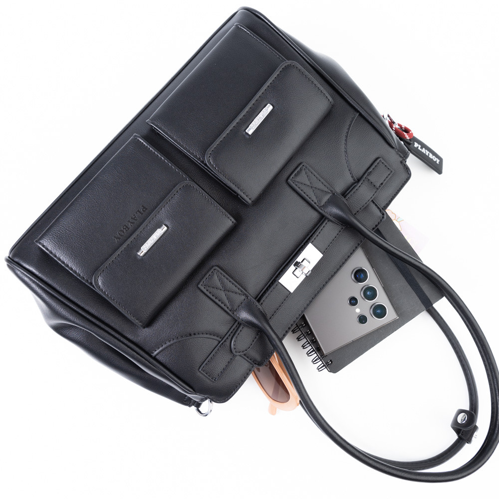 Playboy รุ่น Blairis Tote bag กระเป๋าสะพายข้างผู้หญิง ดีไซน์ทรง Tote รหัสST-B254PB636 มี 2 สี - รูปที่ 5