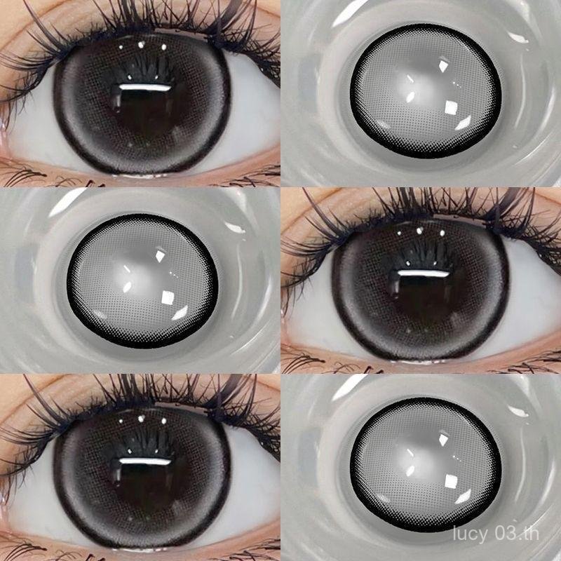 【สั่ง2คู่แถมน้ำยาล้าง60ML】【-1.00-8.00】Midroo Fashion ค่าสายตาสั้น คอนแทคเลนส์บิ๊กอาย Jewelry Grey/Br