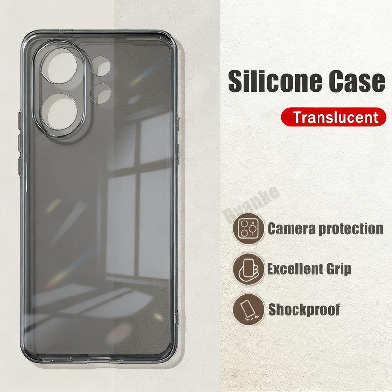 สําหรับ Vivo X200 FE V2503 Slim Fit Crystal Clear ยืดหยุ่นด้านในซิลิโคนป้องกันสีเหลืองกันกระแทก Jell