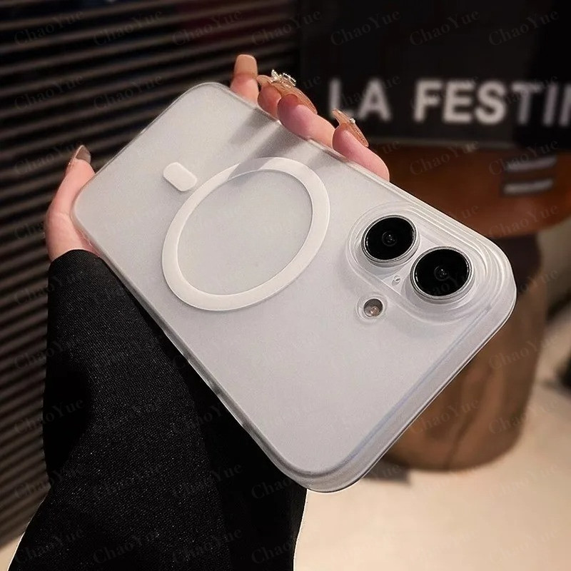 เคสโทรศัพท์ไร้สายแม่เหล็กหรูหราสีด้าน Desert Titanium AG แบบ Frosted รองรับ iPhone 11 12 13 14 15 16 17 Pro Max AIR Plus แข็งแรง กันกระแทก โปร่งใส บางพิเศษ พร้อมบัมเปอร์ ปกหลัง ดีไซน์สวยงาม ราคา ถูกที่สุด ดีลบีเคเค แกลเลอรีภาพที่ 6