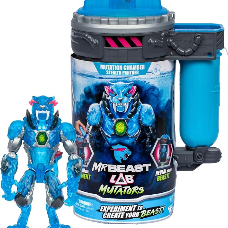 MrBeast Lab Mutators Ultimate Beast Mutation Kit พร้อม Mueast Iconic Panther Action Figure สําหรับนั