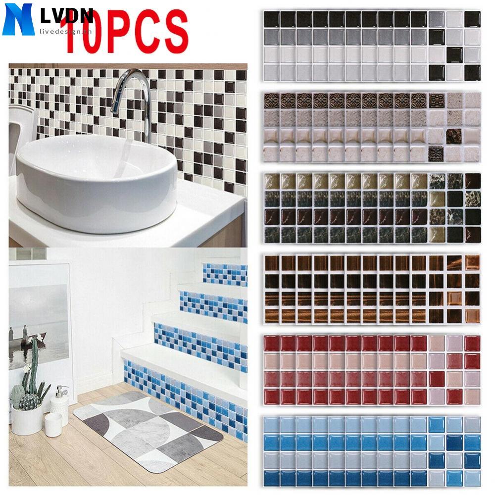 Easy to Apply Mosaic Tile Stickers for Quick Bathroom Kitchen Wall Upgrades