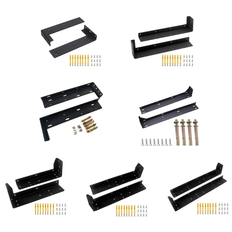 MIS Metal Shelves Brackets Suspended Tripod Shelf Thicked Invisible L Brackets Wall Mounted Layer Bo