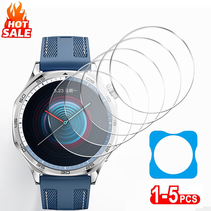 1-5PCS ติดตั้งง่ายฟิล์มกระจกนิรภัยสําหรับ Huawei Watch GT6 Pro 46 มม.GT6 46 มม.41 มม.ฟิล์มป้องกันป้องกันหน้าจอ One-Click Quick Fit