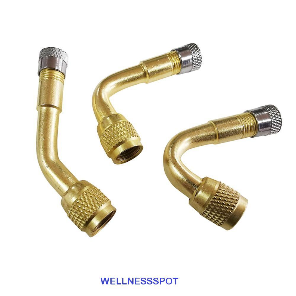 WELLNESSSPOT ยางอัตราเงินเฟ้อขยายหลอดทองเหลืองรถยนต์ Quick Connector Fast Conversion หัวปั๊มลมด้ายหัวฉีดอะแดปเตอร์เรือยนต์อะไหล่วาล์ว Core หัวฉีด