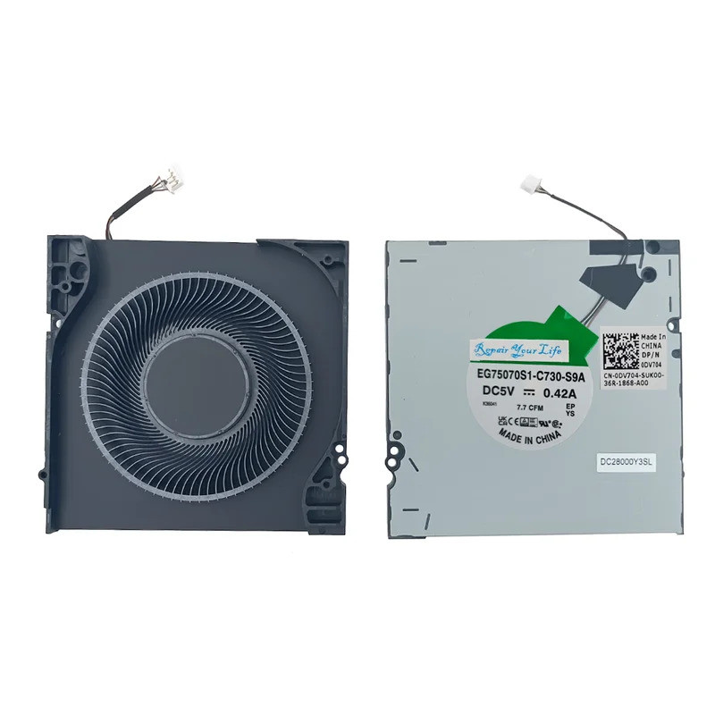 IiLaptop CPU พัดลมระบายความร้อนสําหรับ DELL Precision 7670 M7670 A5500 CN-0DV704 DV704 โน้ตบุ๊ค PC C