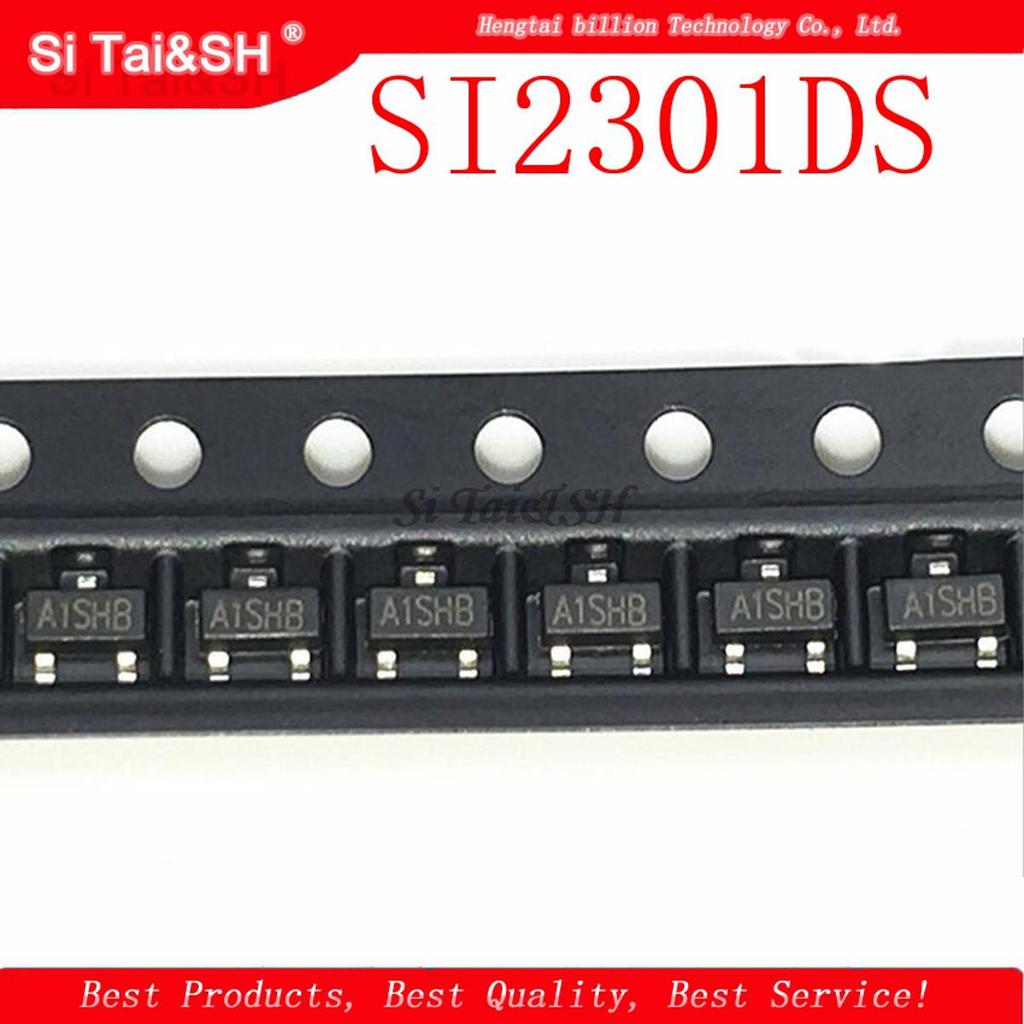 20 ชิ้น/ล็อต SI2301DS SI2301 A1SHB SOT-23 ทรานซิสเตอร์