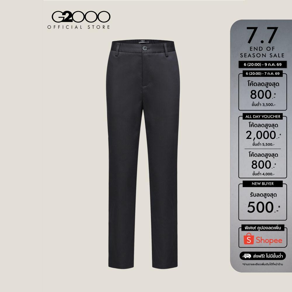 G2000 กางเกงขายาวสำหรับผู้หญิง Cropped Cigarette Shape รุ่น 5126207699 BLACK
