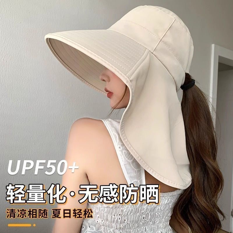 ผู้หญิง UPF50 + คอไหล่ Flap Bucket หมวกน้ําหนักเบา Rollable สําหรับฟาร์มชายหาดเดินป่าวันหยุด