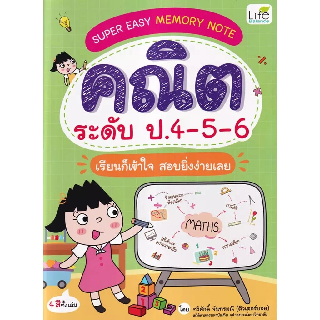Se-ed (ซีเอ็ด) : หนังสือ Super Easy Memory Note คณิต ระดับ ป.4-5-6 เรียนก็เข้าใจ สอบยิ่งง่ายเลย