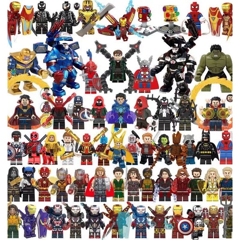 Marvel Superheroes Avengers ชุดบล็อกตัวต่อ Man Iron Man Spiderman ประกอบของเล่นเด็กผู้ชาย20260702