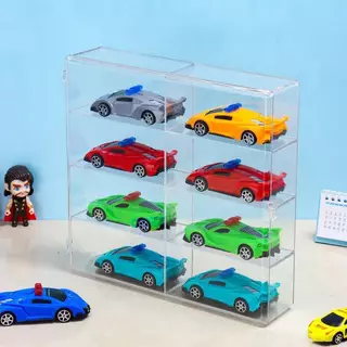BDGF 1ชิ้นกันฝุ่นรถไม่เจาะกาวผนังกล่องเก็บโปร่งใส1:64อะคริลิคกล่องแสดงรถสําหรับรถยนต์รุ่นของเล่นตู้รา ไทย