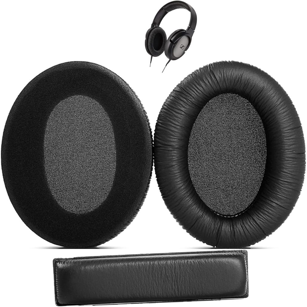 HD206 แผ่นรองหูฟังแถบคาดศีรษะเปลี่ยนแผ่นรองหูฟังสําหรับ Sennheiser HD 206 HD201 HD201S HD180 โปรตีนห