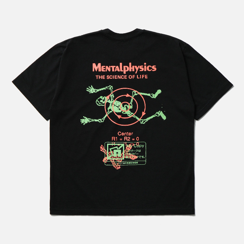 พร้อมสต็อก NEIGHBORHOOD Mental Physics Limited พิมพ์ผู้ชายและผู้หญิง 100% Premium Cotton Casual Roun